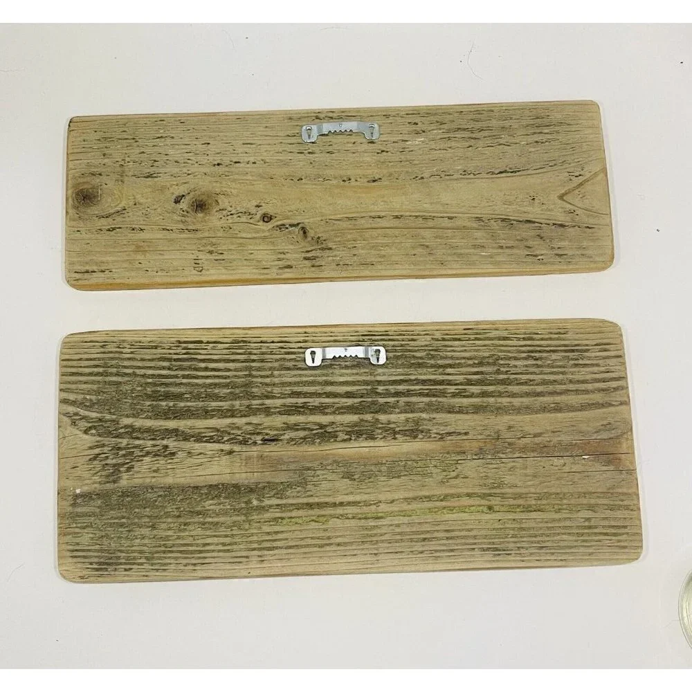 2 Vintage Fruit Crate Labels Wood Wall Plaques Vale Cherries Caravan Nectarines